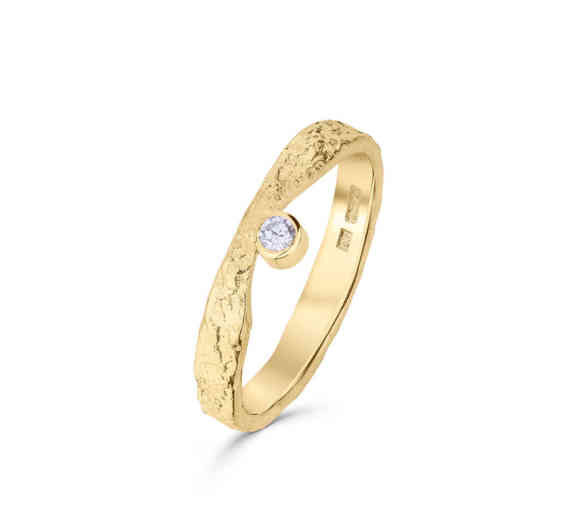 Diamond Gold Rise Ring Diamond Gold Rise Ring