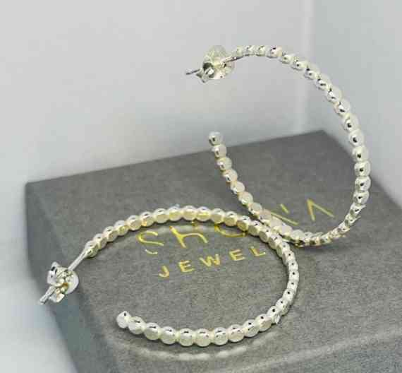 Dotted Hoop Earrings