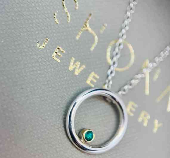 Emerald Circle Necklace