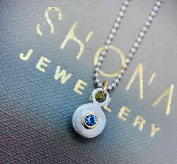 Luna Blue Sapphire Necklace Ex