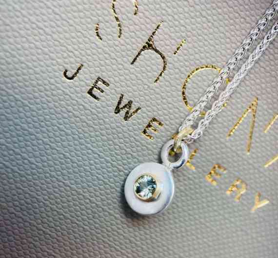 Luna Green Sapphire Necklace Ex