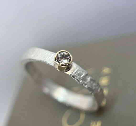 Textured Quartz Ring