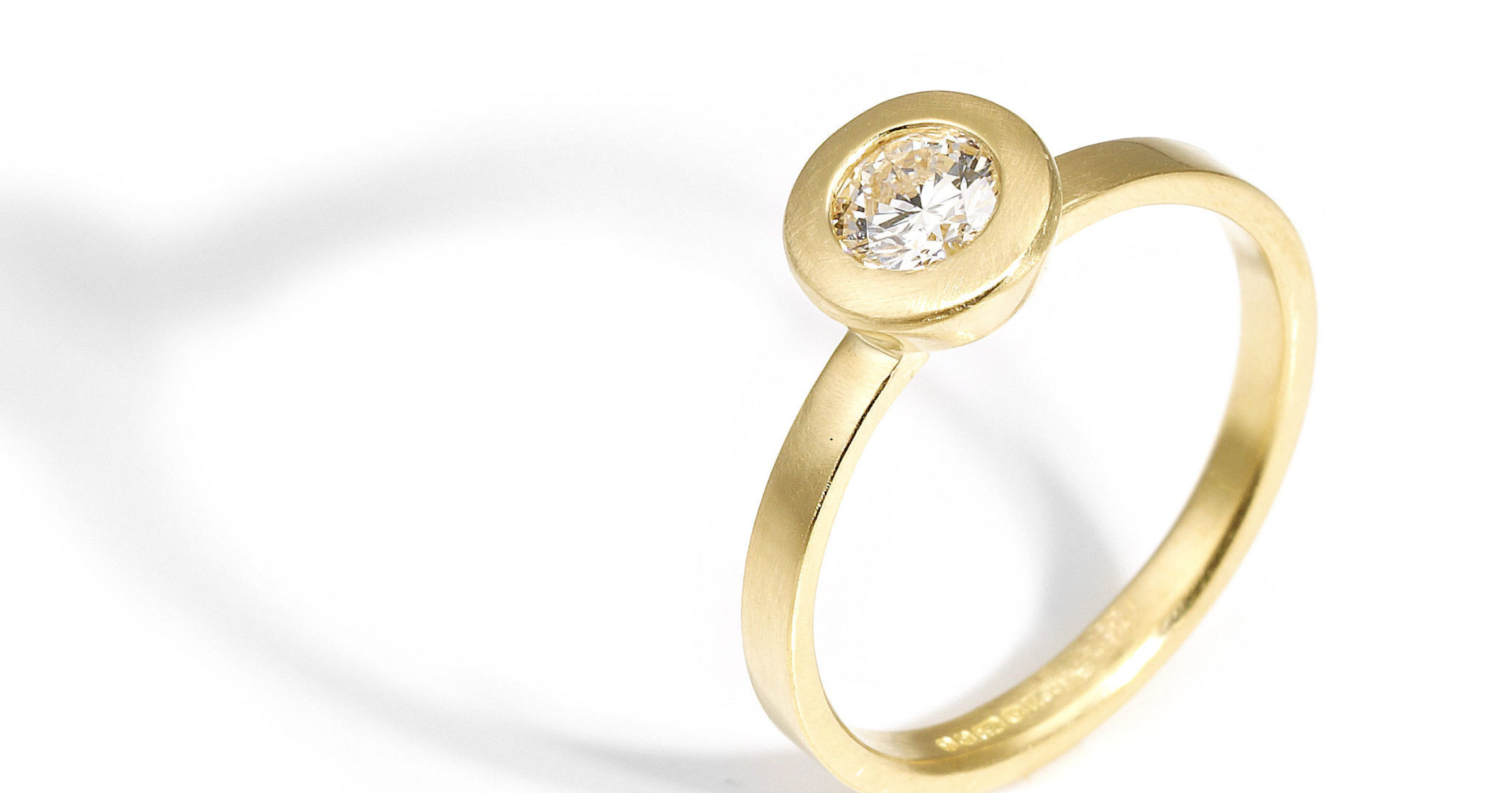 Collet Diamond Ring Shona, Glasgow Jewellery Designer