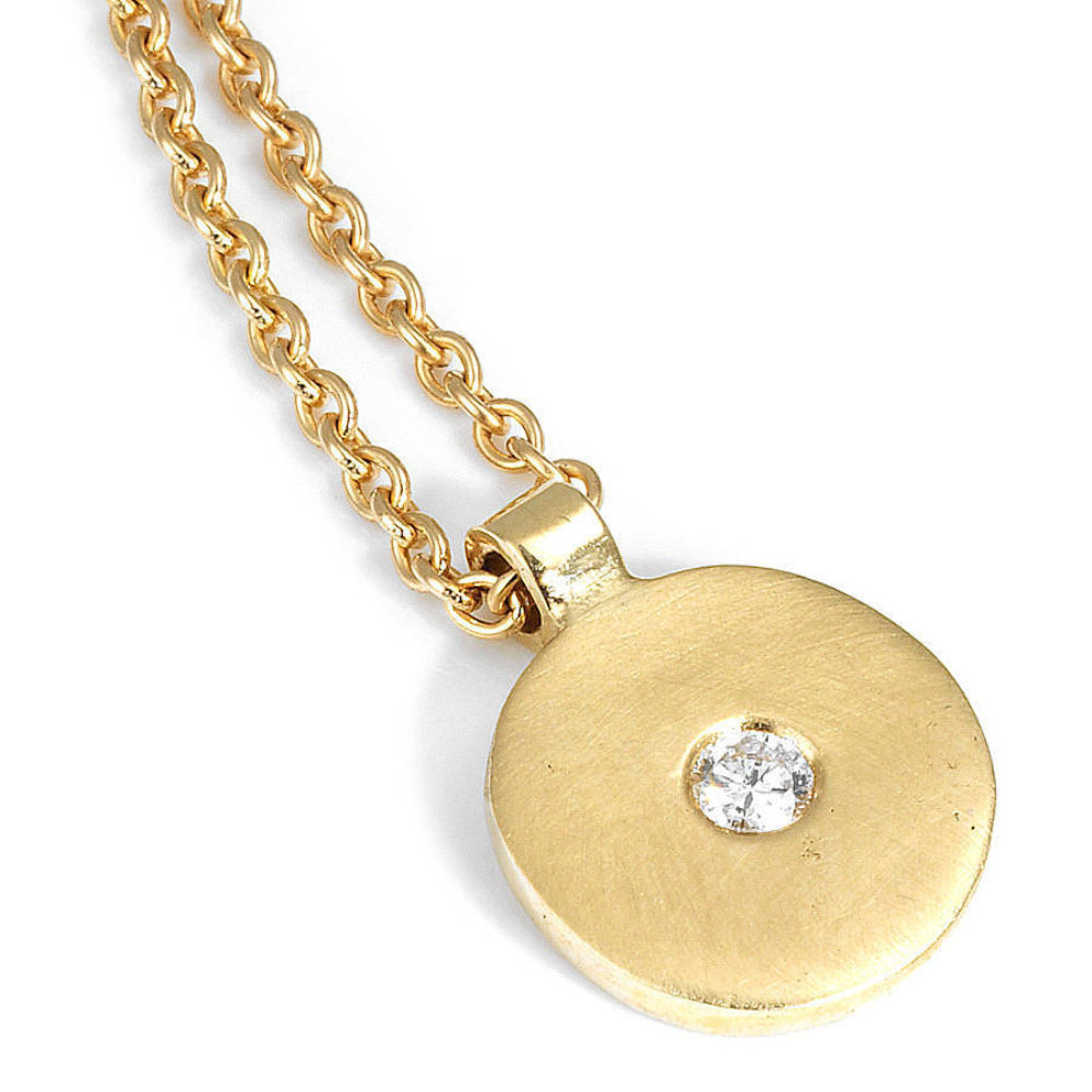 Engravable Insignia Disc Pendant Necklace | Wanderlust Life