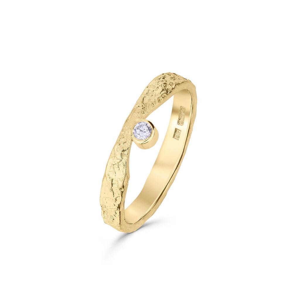 Diamond Gold Rise Ring Diamond Gold Rise Ring