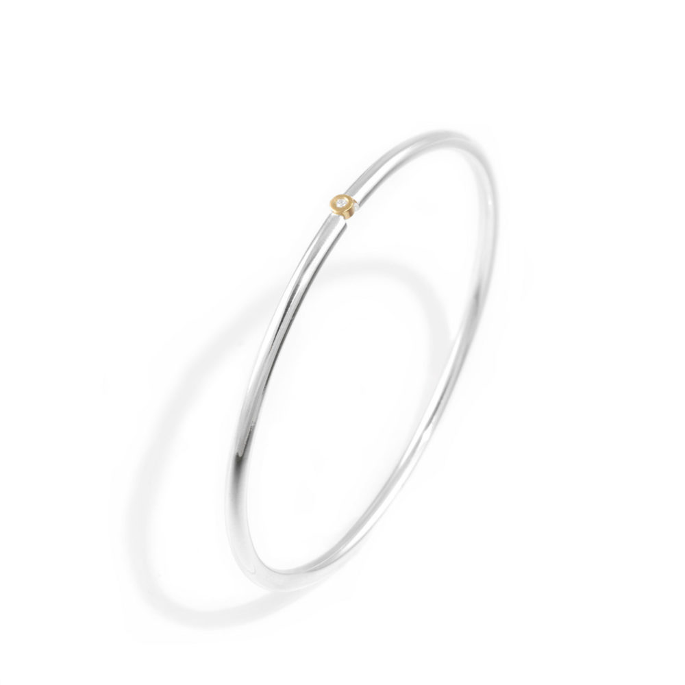 Diamond Insert Bangle