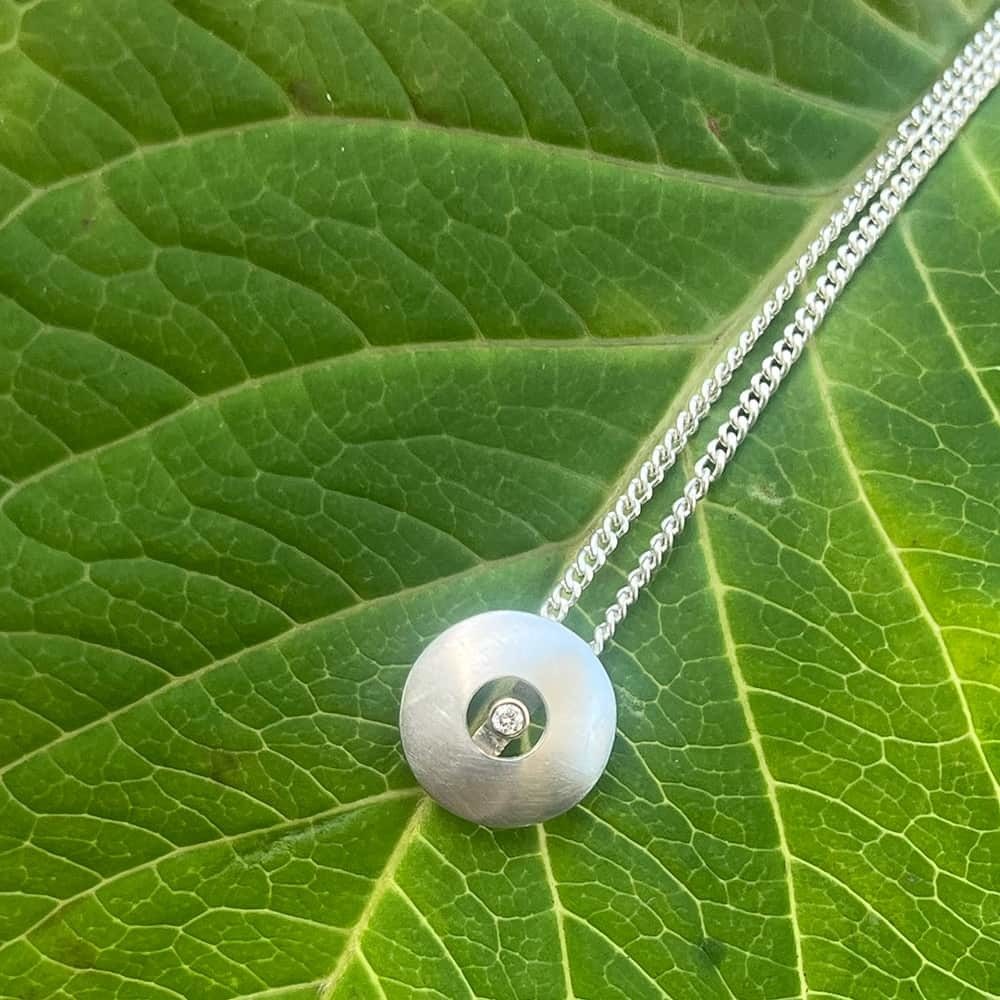 Diamond Orb Necklace Supporting
