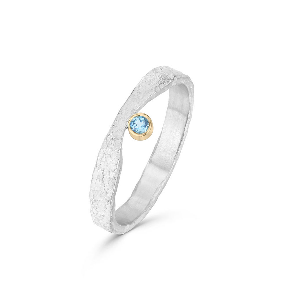 Gemstone Forge Ring Aquamarine Gemstone Forge Ring Aquamarine