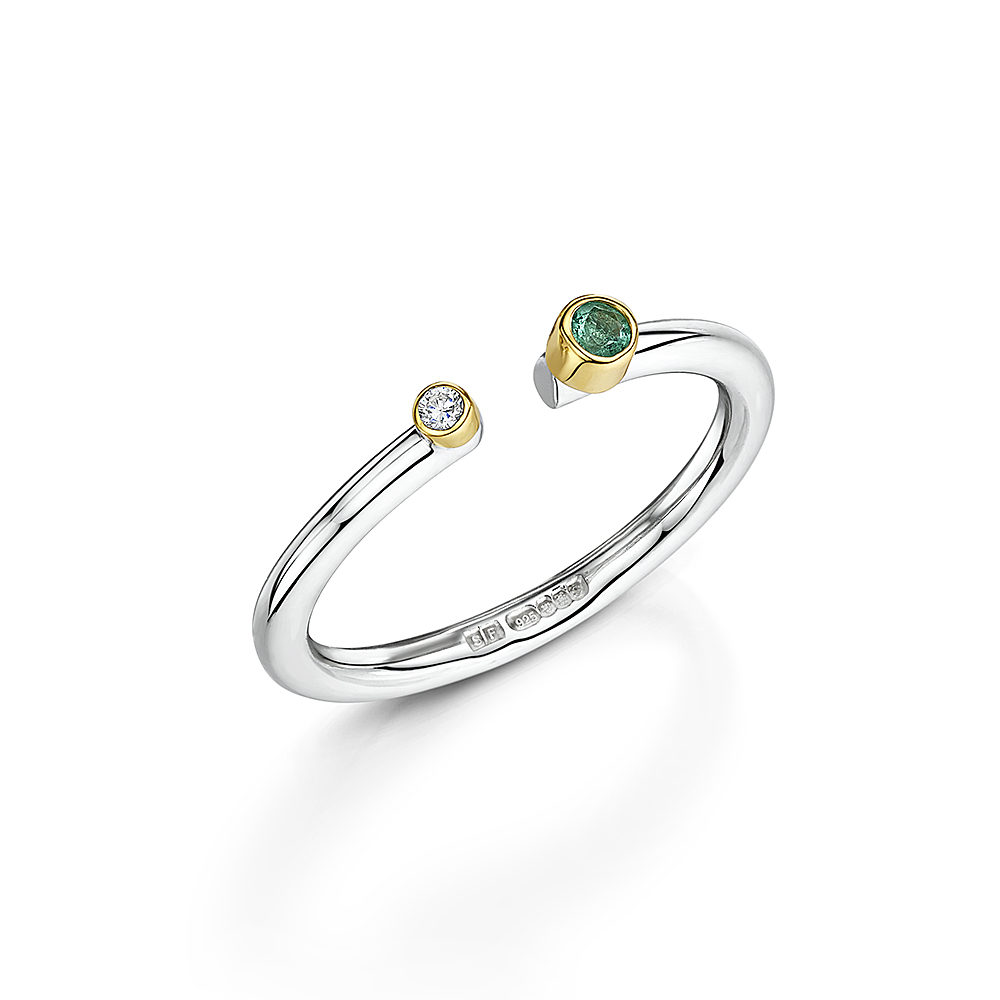 Lacuna Gemstone Stacking Ring