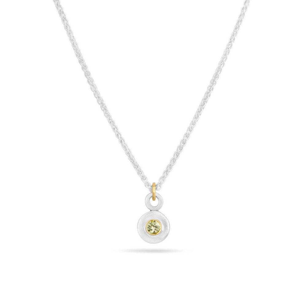Luna Green Sapphire Necklace