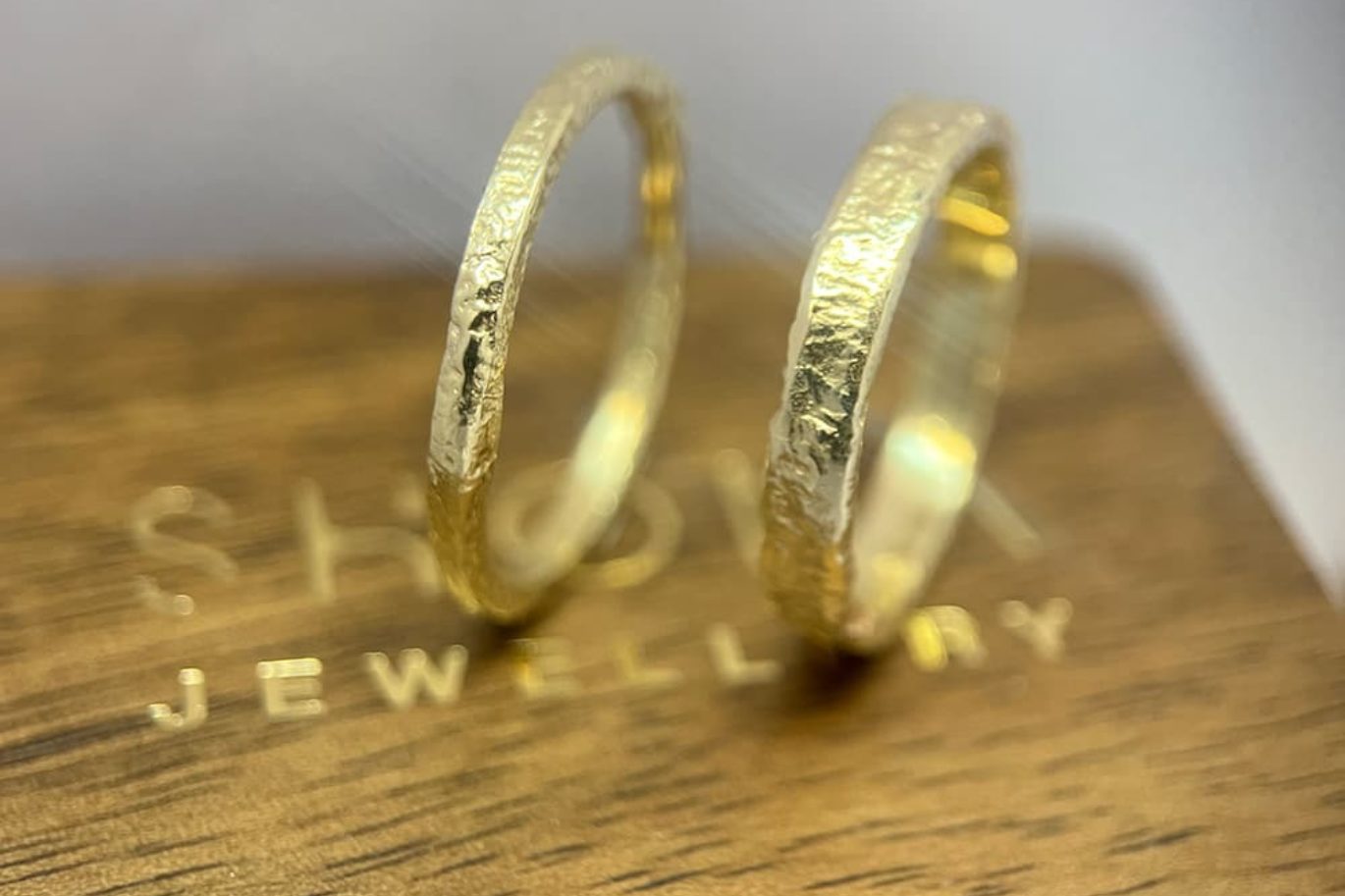 October 2025 update - studio news and textured rings - Textured rings have now been added to my site - silver ring designs along with gold versions in my wedding ring collection.